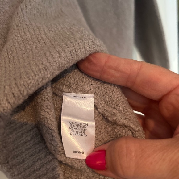 J Jill Light Gray Cowl Neck Sweater. L. NWT. - Picture 4 of 5